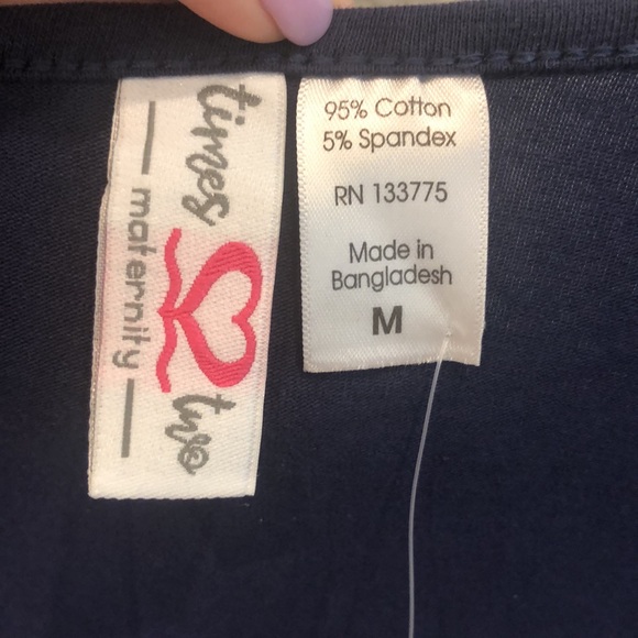 NWT Navy Blue Times Two Maternity Dress, size Medium - Picture 10 of 10